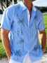 Men's Natural Fiber Floral Printed Short Sleeve Shirt
