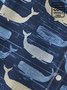 Men's Hawaiian Shirts Ocean Creatures Whale Eco-Friendly Wrinkle Free Tops