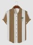 Men's Retro Simple Coconut Print Short Sleeve Hawaiian Shirt