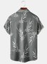 Men's Vintage Tropical Plant Print Short Sleeve Hawaiian Shirt