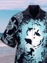 Mens Ocean Creatures Hawaiian Shirt Aquarium Colorful Cotton-Blend Shirts