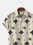 Men's Vintage Casual Hawaiian Shirts Sea Devilfish Wrinkle Free Tops