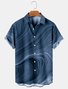 Men's Urban Casual Shirts Fashion Street Shoot Gradient Texture Wrinkle  Free Tops