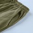 Men's Linen Shorts Multi-pocket Tethered Beach Cargo Pants
