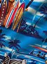 Men's Holiday Vintage Tactical Hawaiian Shirts Beach Auto Quick Dry Wrinkle Free Tops