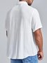 Men's Seersucker Wrinkle-Free Birds Palm Tree Print Short Sleeve Shirt