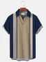 Men's Vintage Lapel Loose Chest Pocket Short Sleeve Trendy Bowling Shirt