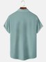 Men's Contrast Music Symbol Print Casual Hawaiian Short Sleeve Shirt