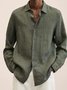 Royaura Men's Casual Basic Solid Color Long Sleeve Shirts & Tops