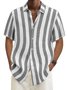 Basic Series Comfortable-Blend Striped Shirts & Tops