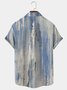 Men's Textured Gradient Casual Hawaiian Short Sleeve Seersucker Wrinkle Free Shirt