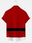 Men's Santa Fun Red Clothes Print Short Sleeve Shirt