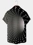 Men's Urban Fashion Shirts Geometric Art Construction Black Wrinkle Free Plus Size Tops