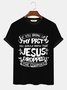Jesus Dropped The Charges Men's Casual Cotton Plus Size T-shirts