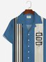 Men's Vintage Bowling Shirts Geometric Art Wrinkle Free Plus Size Camp Shirts