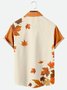Men's Thanksgiving Maple Hat Print Seekers Wrinkle-Free Short Sleeve Shirt