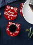 Holiday Ornaments Home Insulation Absorbent Felt Decorative Dinner Coaster