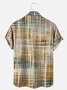 Royaura Men's Vintage Casual Aloha Shirts Cotton Linen Breathable Plus Size Camp Shirts