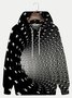 Men's Urban Fashion Casual hoodies 3D Space Gradient Comfortable Blend Plus Size Black Sweatshirts