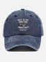 Men's Vintage Built In The FORTIES Printed Distressed Washed Baseball Cap