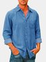 Royaura Cotton Linen Men's Casual Print Hawaiian Button Short Sleeve Shirt