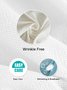 Men's Solid Wrinkle-Free Seersucker Printing Casual Cotton Linen Plus Size Top