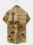 Royaura Men's Vintage Aloha Shirts Bible Continental Jesus Seersucker Wrinkle Resistant Oversized Hawaii Shirts