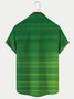Royaura Men's St. Patrick's Day Shamrock Print Hawaiian Shirt Breathable Plus Size Shirts
