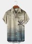 Hawaiian Palms Men's Plus Size Casual Shirt