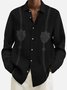 Vintage Striped Print Bowling Long Sleeve Shirt Royaura Men's Cotton Linen Plus Size Shirt