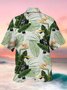 Royaura Tropical Toco Toucan Men's Hawaiian Short Sleeve Shirt