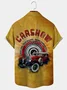 Royaura Car Graphic Men's Vintage Oversized Short Sleeve Shirt