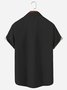 Royaura Comfortable Blend Black Easter Cross Bowling Style Men's Short Sleeve Shirt