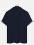 Royaura 50 Men's Vintage Bowling Shirts Medieval Geometric Art Stretch Oversized Navy Blue Hawaiian Shirts