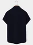 Royaura 60's Men's Black Vintage Bowling Shirts Variations Stripe Stretch Plus Size Fashion Shirts