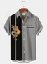 Royaura Vintage Bowling Dragon Element Japanese Text Print Shirt Plus Size Shirt