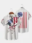 Royaura Vintage Baseball Hitter Flag Breast Pocket Hawaiian Shirt Oversized Vacation Shirt
