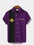 Royaura Vintage Bowling Mardi Gras Iris Hawaiian Shirt Plus Size Vacation Shirt