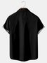 Royaura black vintage bowling patchwork parrot print chest pocket shirt oversized shirt