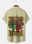 Royaura Cinco de Mayo Cactus Pepper Print Chest Bag Holiday Shirt Plus Size Shirt