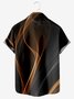 Royaura Holiday Easter Cross Aurora Print Chest Bag Shirt Plus Size Black Shirt