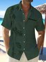 Royaura Cotton Linen Bamboo Print Basics Men's Vacation Beach Hawaiian Big & Tall Aloha Shirt