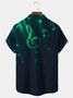 Royaura Casual Musical Note Light And Shadow Men's Music Party Plus Size Aloha Art Shirts
