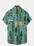 Men's 50's Scattered Camper Short Sleeve Casual Loose Hawaiian Shirt