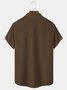 Men's Vintage Casual Bowling Shirts Wrinkle Free Geometric Plus Size Short Sleeve Shirts