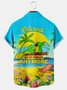 Royaura Parrot Beach Men's Pocket Button Hawaiian Shirt