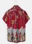 Royaura Ethnic Tribal Print Beach Men's Vacation Hawaiian Big and Tall Aloha Shirt