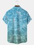 Royaura Turtle Honu Print Beach Men's Vacation Hawaiian Big and Tall Aloha Shirt