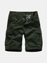 Men's Cargo Shorts Loose Cargo Pants Cropped Pants Multi-Pocket Casual Pants