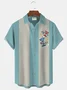 Royaura 50‘s Men's Vintage Bowling Shirts Mid-Century Geometric Cocktail Natural Fiber Blend Hawaiian Shirts